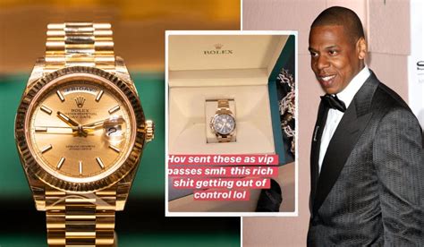 jay z giving out rolex